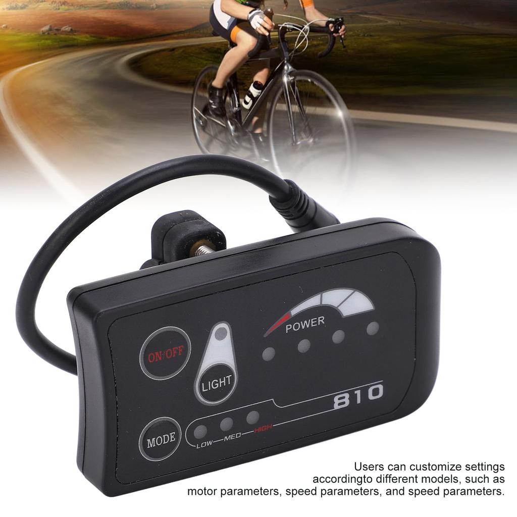 Elektrische Fiets Display, Waterdichte ABS Behuizing Power Display Meter met 5 Pin Interface LED Display Panel voor E Bike (36V