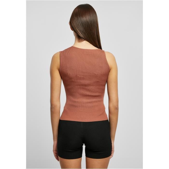 Women's Urban Classics Rib Asymmetrical Knit Tank Top