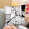 1Pc Goodnight Oyasumi Punpun Pillow Case Fashion Square Pillowcase Bedroom Sofa Room Ins Decoration Leisure