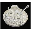 Silver Plated Pooja Thali Set 17.78 CM Festival Ethnic Puja Thali Items for Diwali Daily Home Mandir Office Wedding Return Gift