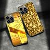 Gold Bar Wealth and Finance Phone Case For Apple Iphone 16E 16 Pro Max 15 Plus Soft 13 12 Mini Cover 11 14 Pro Max Capa 8 7 SE S