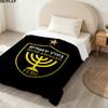 1 Stück Beitar Jerusalem FC Gemustert Flanell Decke Geeignet für Alle Jahreszeiten Für Heimdeko Wärme Und Komfort Geschenke Feiertagsgeschenk