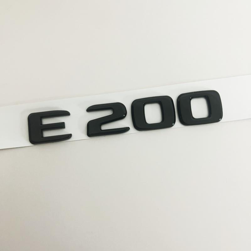 

Черные серебряные буквы E200 E260 E300 E400 E220d E350e E300de 4Matic ABS эмблема для Mercedes Benz W213 багажник автомобиля наклейка с логотипом