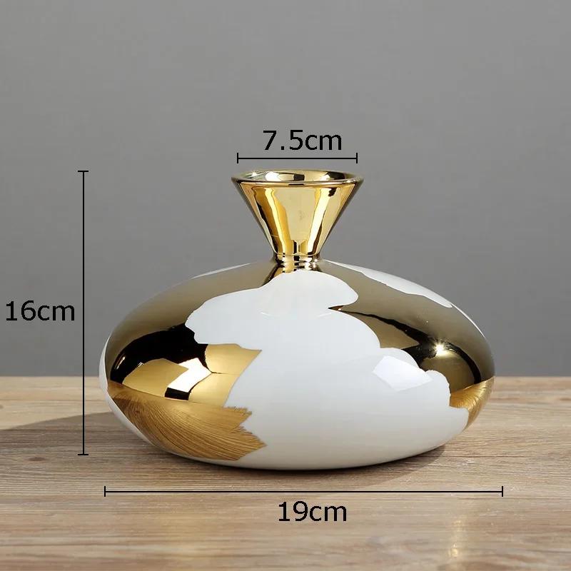 Nordic Style Home Decoration Ceramic Vase Dried Flower Flower Arrangement TV Cabinet Living Room Desktop Wine Cabinet Decoration