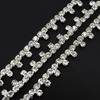 10Yards Rhinestone Chain Diamond Trim Fringe Crystal Bag Hat Accessories DIY Wedding Decoration Gift Irregular Rhinestone Ribbon