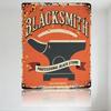 Vintage Blacksmith Metal Tin Sign Rusty Distressed Anvil Professional Blacksmith Plaque Retro Home Bar Man Cave Wall Decor Art