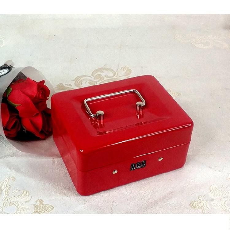 Safe Home Shop Steel Mini Money Box Security Cash Box Storage Box for Coin Money