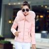 Women Short Cotton Coat Large Fur Collar Parkas Large Size Women's Cotton Padded Jacket