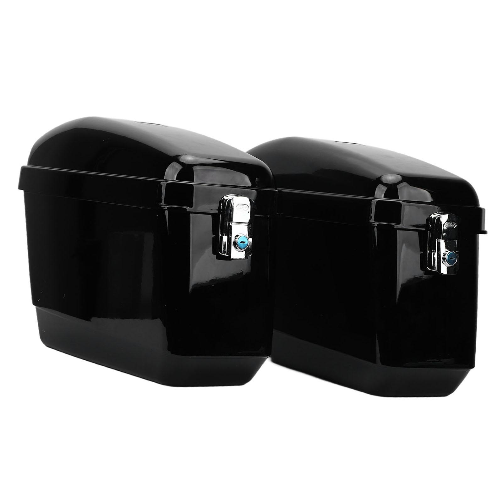 Мотоциклетные жесткие кофры 45 л вместимостью, всепогодные, мотоциклетные седельные жесткие кофры с ключами и монтажным комплектом