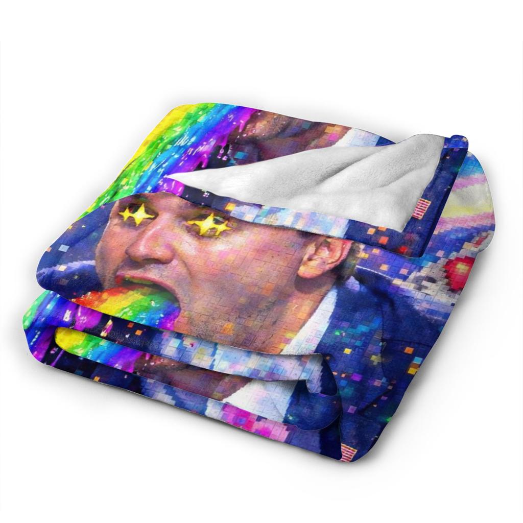 Charlie Kirk Creative Meme Funny Blankets Flannel Kirkification Warm Throw Blanket for Bedding Throws Quilt Breathable