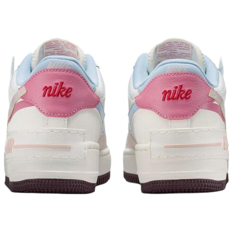Nike Air Force1 Shadow Leather Cushioning Low Top Skateboard Shoes Women's White IQ9803-161