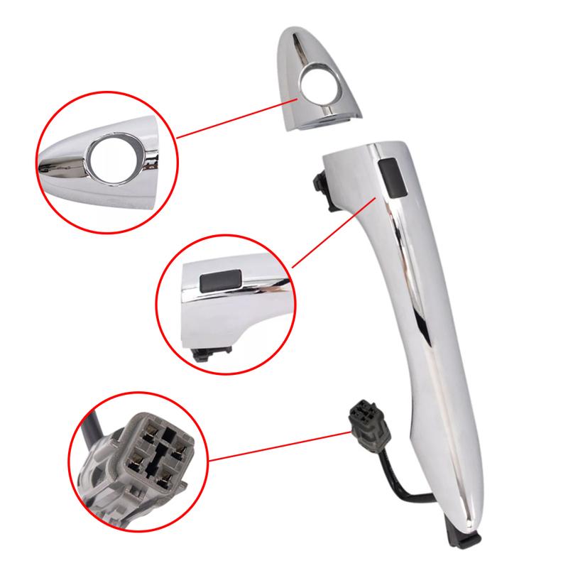 Front Left/Right Exterior Door Handle Chrome For Kia Sportage 2011 2012 2013 2014 2015 2016