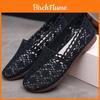 Summer Breathable Womens Mesh Shoes With Hollow Lace Up For Casual Daily Wear