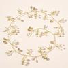 2pcs Crystal Pearl Bridal  Hairbands Hairpins Bridesmaid Diamante Hair Vine Accessories Wedding Jewelry Headwear French