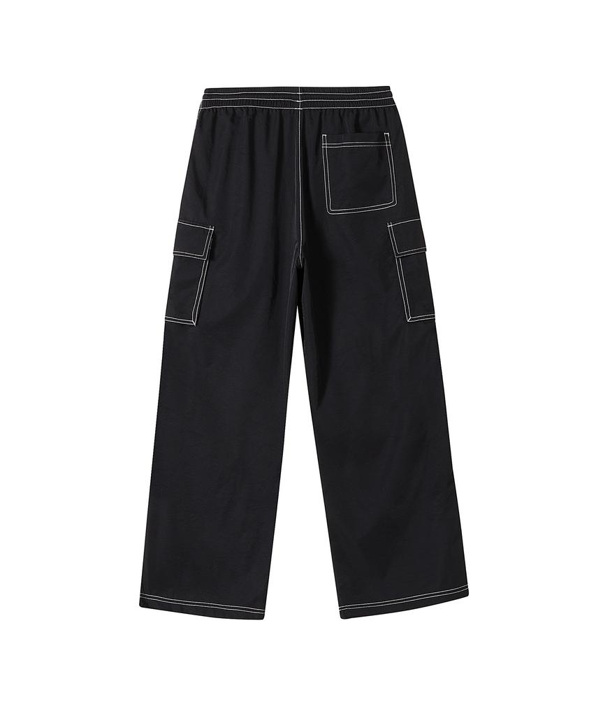 LMR Stitch Cargo String Pants Black