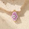 Colorful Ceramic Palm Eye Heart Snowman DIY Jewelry Accessories