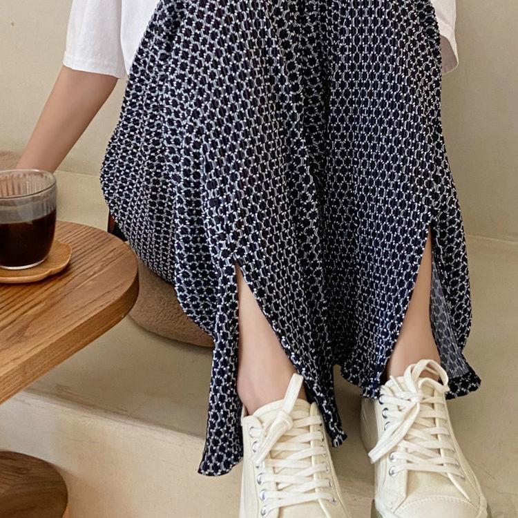 High Waist Split Wide Leg Pants for Women Straight Thin Pants Plus Size Women's Summer Casual Pants