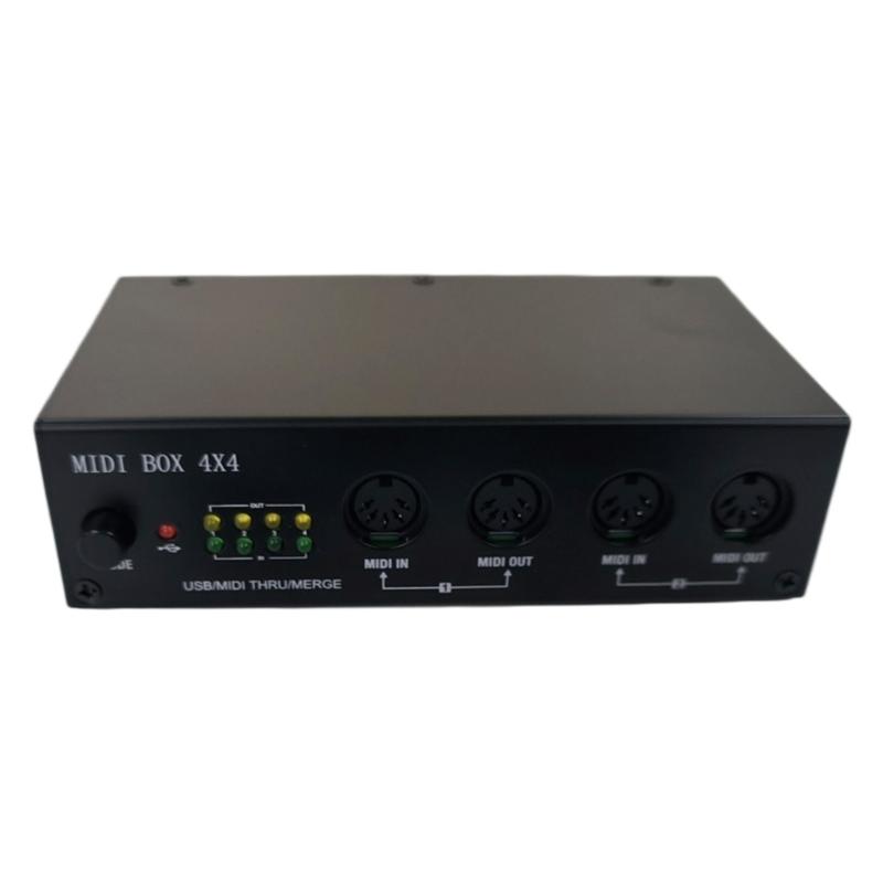 USB Controller 4 In 4 Out Splitter For Multiple Device Connection Plugs And Play Design Plastic Construction