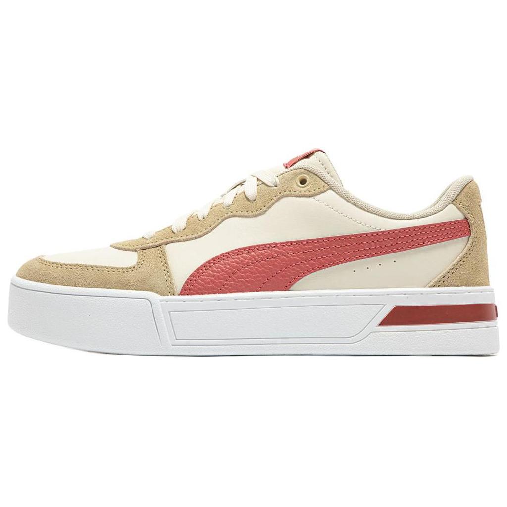 Puma Skye Series Sd Comfortable Trendy Low-Top Sneakers Women sneakers Light-Brown Red 397076-02