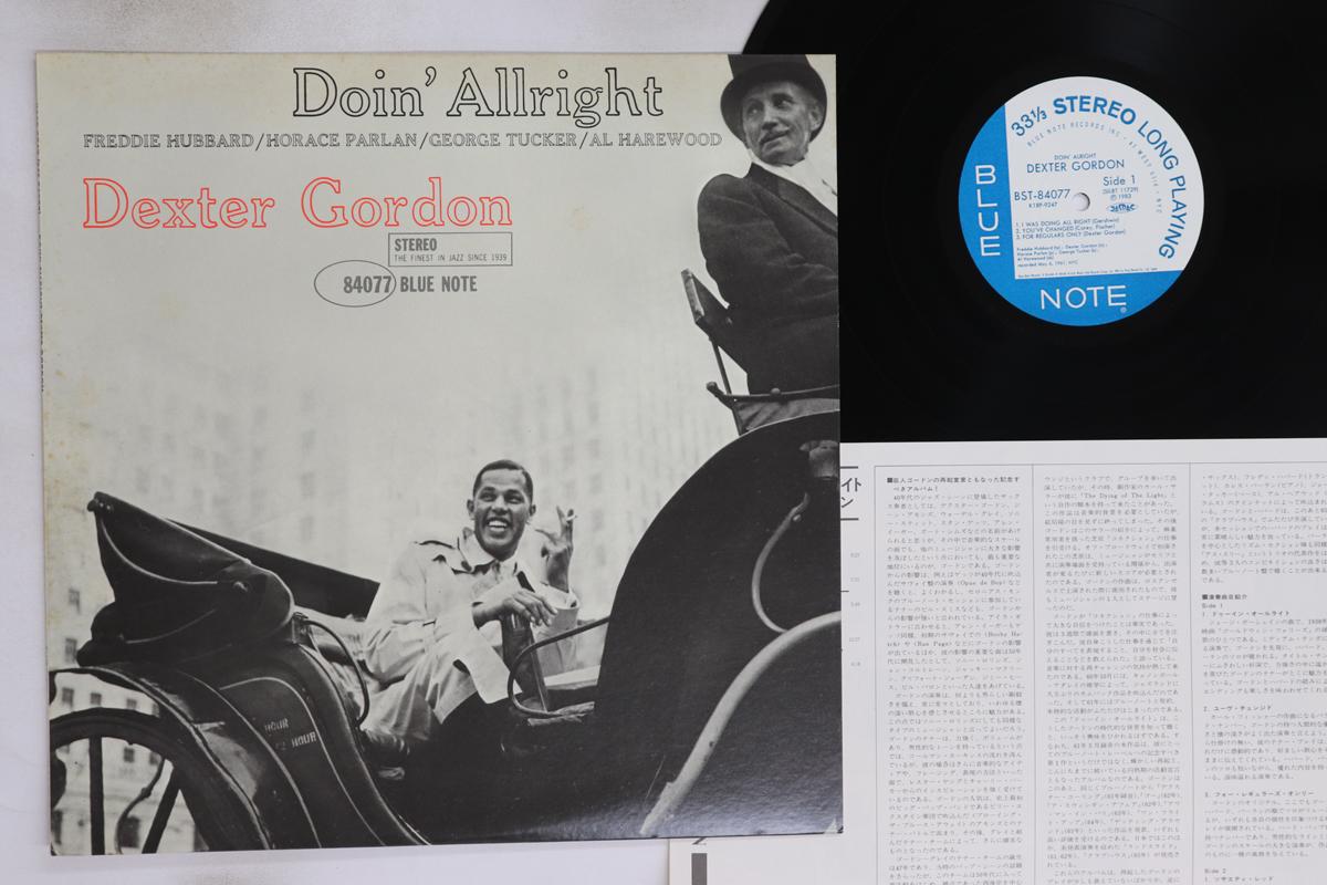 

LP Record DEXTER GORDON - Doin Allright K18P9247,BST840 BLUE NOTE 1983 Japan Jazz Used