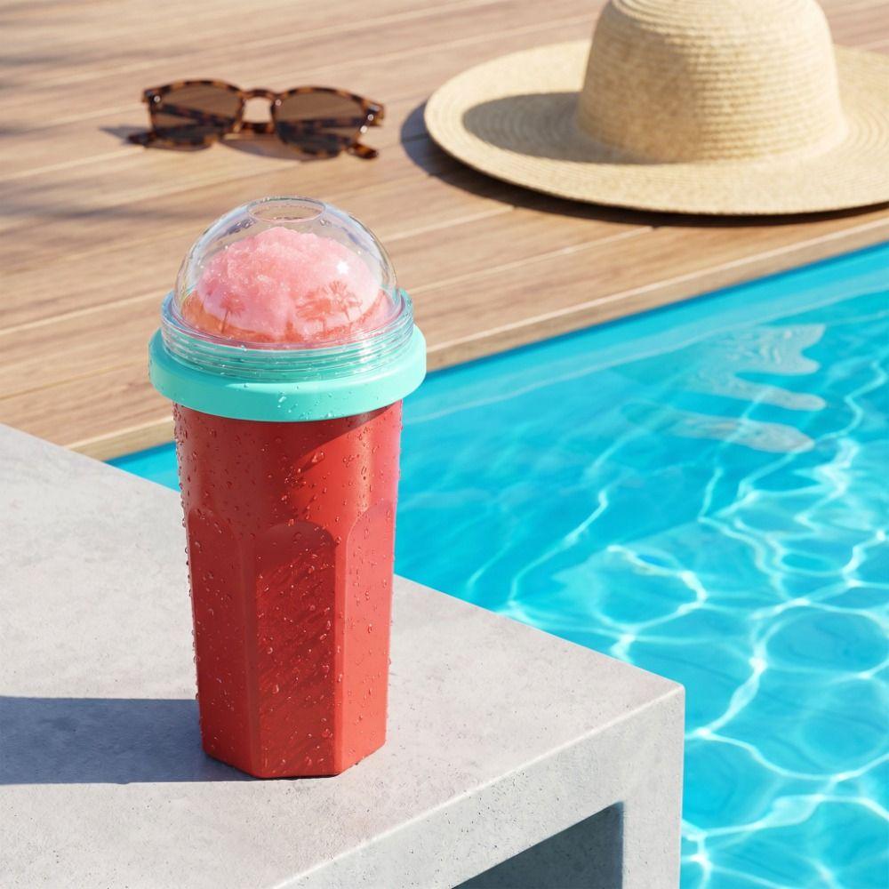 Leak Proof Slushy Maker Cup Large Capacity Ice Cream Maker Cup Food-grade Smoothie Cup  Summer Use