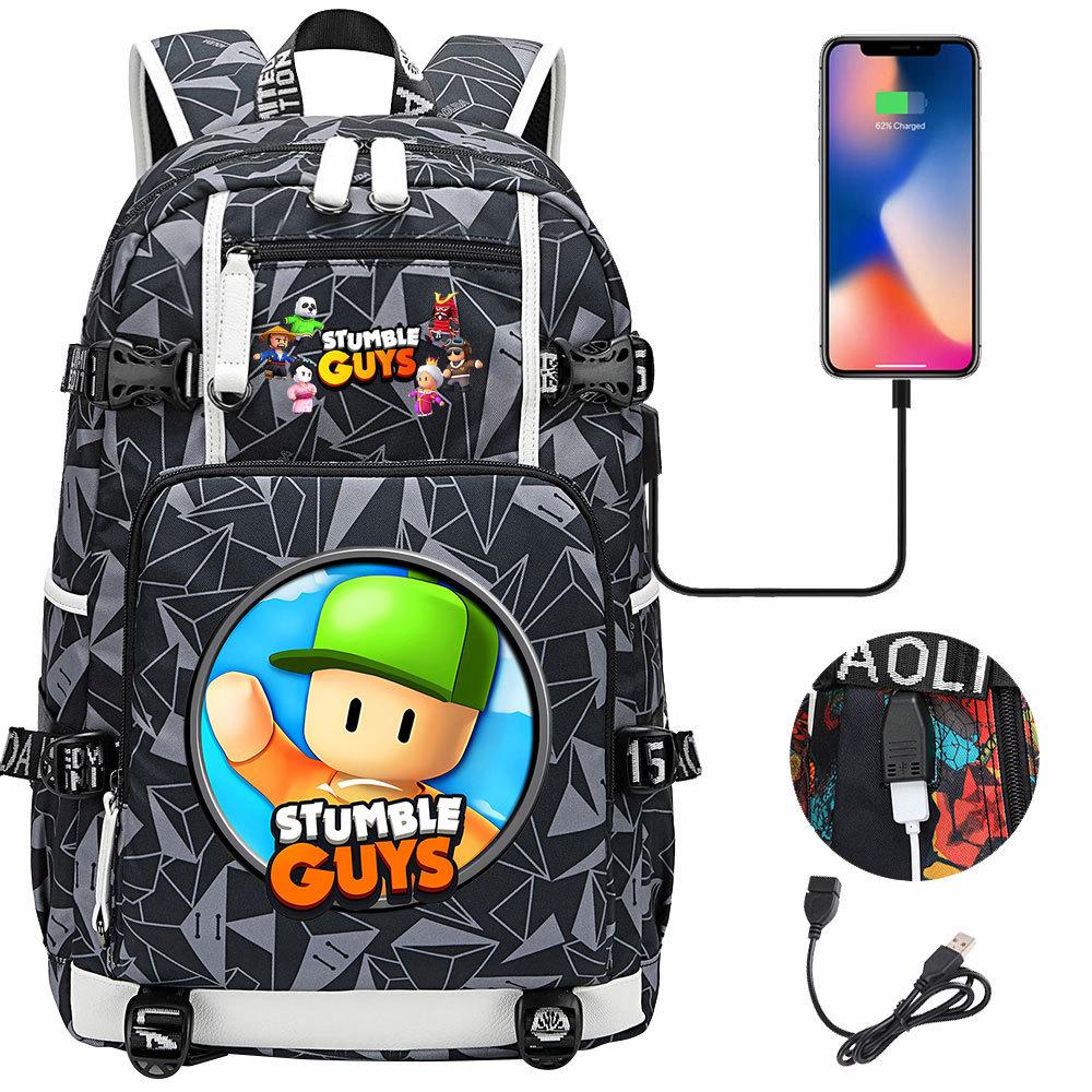 Game Merchandise Collision Party Usb Print Teen Middle School Schoolbag Men and Women Leisure Travel Backpack