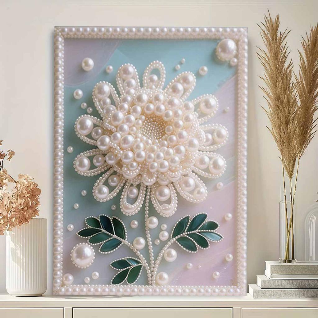 DIY Sady Diamond Art s motivem Perlového pampelišky 15,7x19,6 palce Sady Gem Art Diamond Painting bez rámu pro dospělé Nápad na dárek Dekorace na stěnu do domácnosti