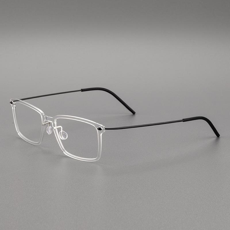

Японская сверхлегкая прямоугольная оправа для очков из чистого титана, стиль Чэнь Даомина, мужская деловая нейлоновая оправа