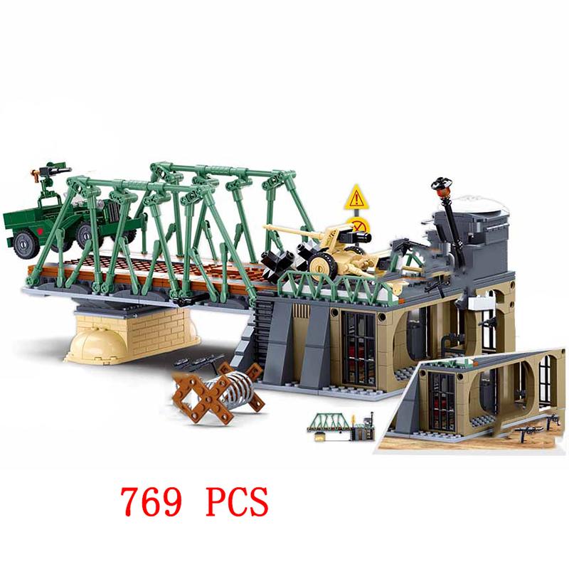 WW2 Normandy Landings UK US Germany Army Sets Building Blocks Bricks Toys World War II 2 Military Vehicle Pershing Panther Tanks