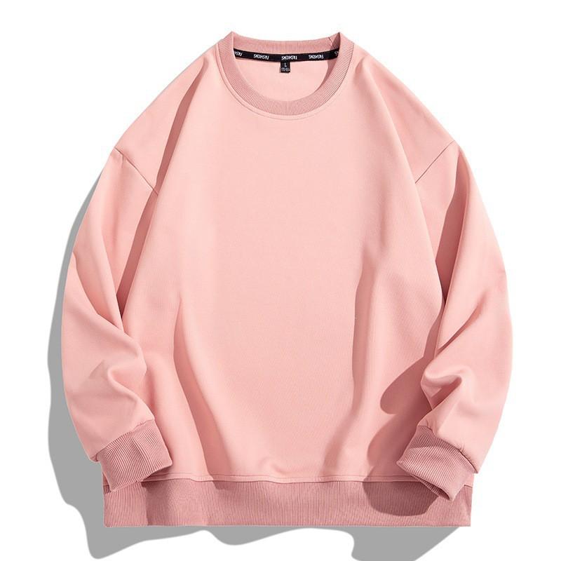 Unisex Oversized Cotton Crewneck Sweatshirt Loose Fit Long Sleeve Pullover Casual Wear