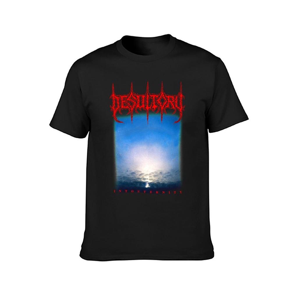 Desultory Into Eternity Classic Old School Swedish Death Metal T-Shirt Aesthetic Clothing Short Sleeve Tee Sweat Mens T Shirts