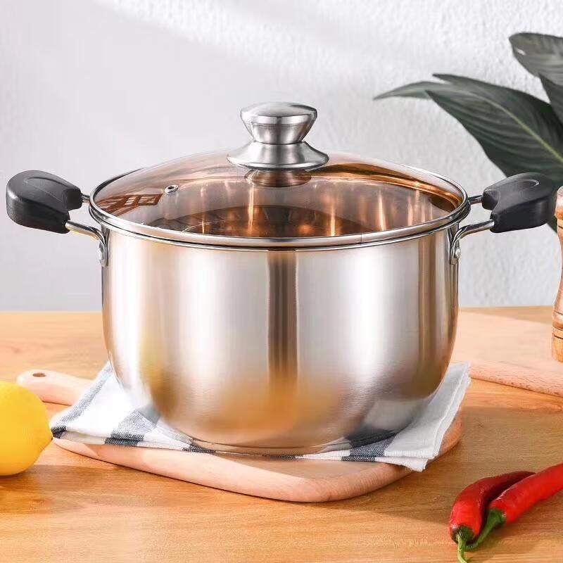 LUVHOO 24cm 304 Stainless Steel Soup Pot