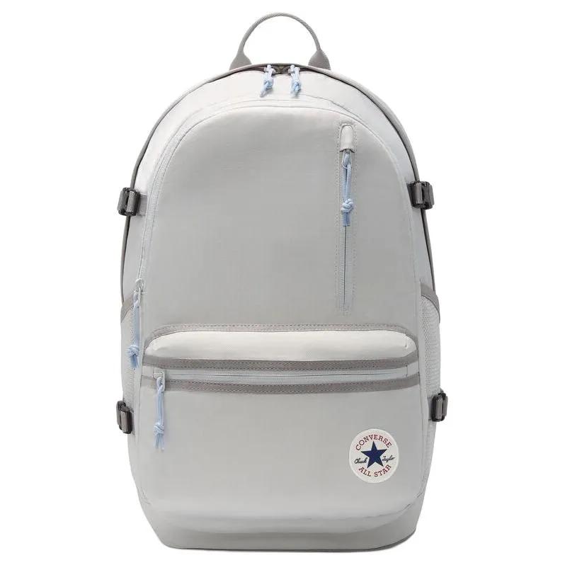 Converse Straight Edge Polyester Backpack Unisex Gray Fossil (Unisex) Backpacks 10021138 A14