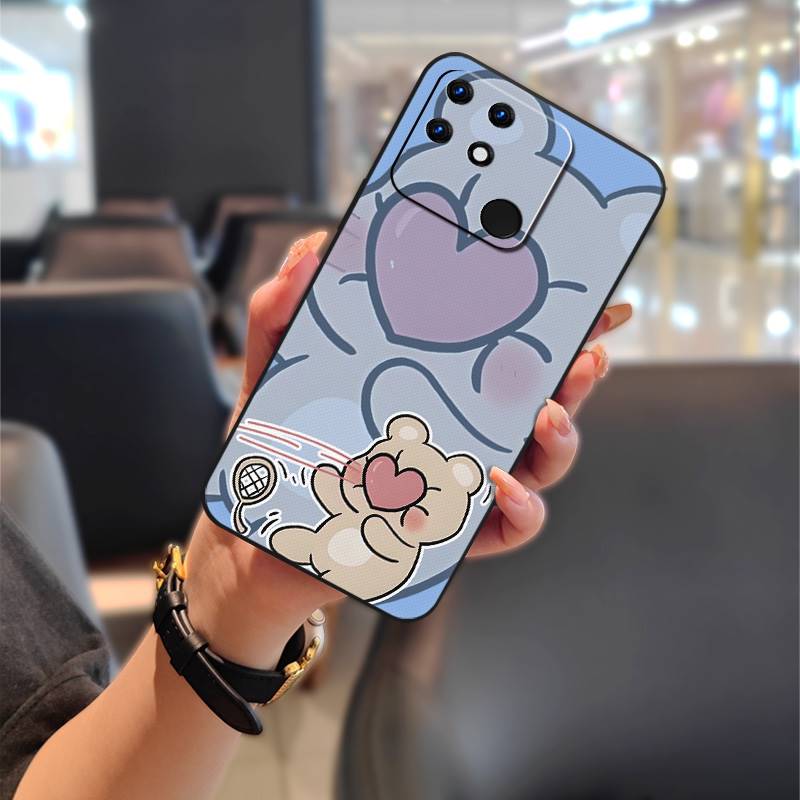 Anti-dust Back Cover Phone Case For OPPO Realme Narzo 50A Cartoon Anti-knock Fashion Design Waterproof Shockproof TPU