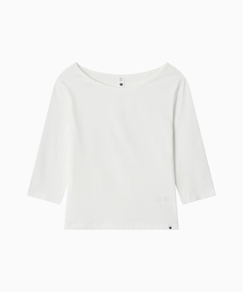 Ohesio Basic 3/4 Sleeve T-Shirt, White