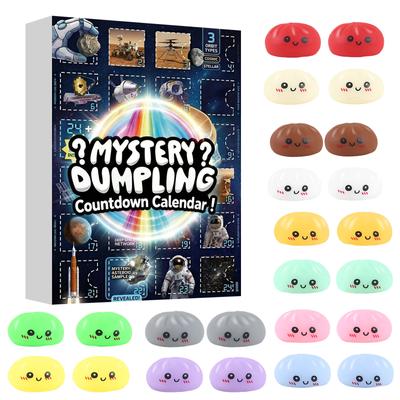 -Day Countdown Calendar Box — Stress-Relieving Toy Set | Daily Unboxing Surprises | Soft, Cute, And Slow-Rising | Festive Countdown Gi
