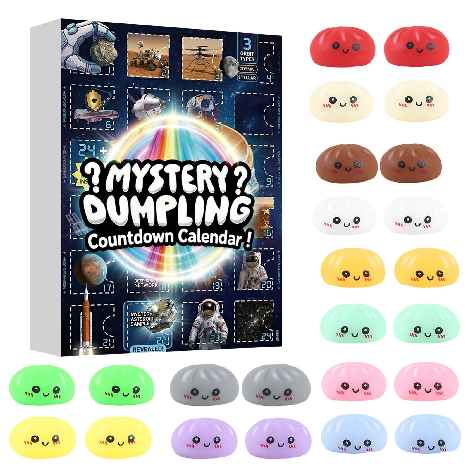 

-Day Countdown Calendar Box — Stress-Relieving Toy Set | Daily Unboxing Surprises | Soft, Cute, And Slow-Rising | Festive Countdown Gi One Size
