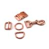 Metal Bag Buckle & Strap Hook Set: Thickened D-Ring, Screw Lock for Leather Bags & Backpacks