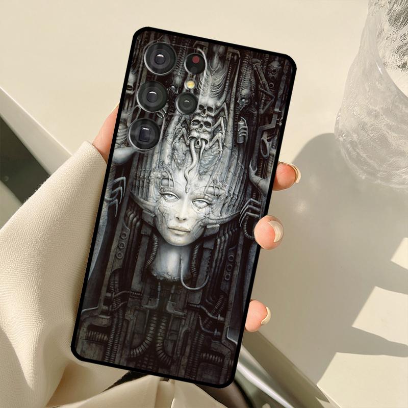 Hr Giger Li II Case For Samsung Galaxy S23 Ultra S21 S22 S24 S25 Ultra S9 S10 Plus S25 FE S20 FE Back Cover