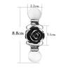 Eleganter Legierungsplattierter Kragenclip Blumenmuster Brosche Schmuck Geschenk