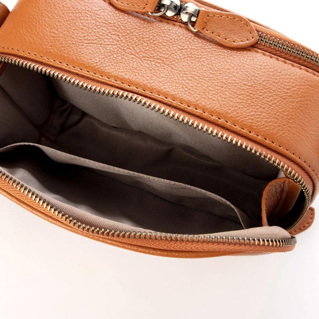 Cowhide box-shaped wallet shoulder bag
