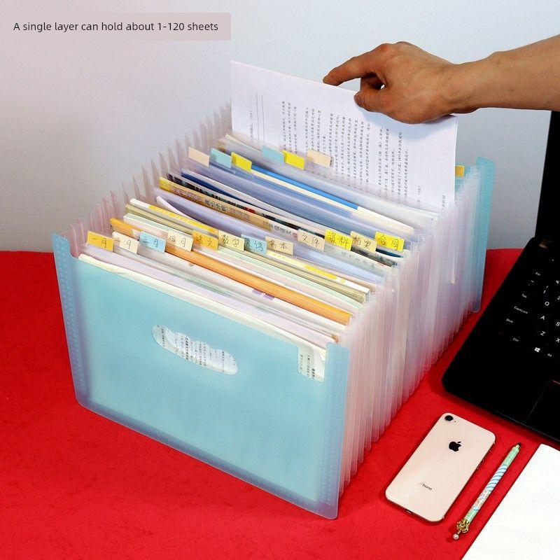 Insert Vertical Telescopic File Holder 24-Grid Folder