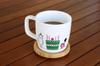Artha Kimochi Mug with Dishwasher and Microwave Comfortable Gift Item AR0604184 Lid, Congratulations, 280ml, Safe, Porcelain/Natural Wood, Handle,