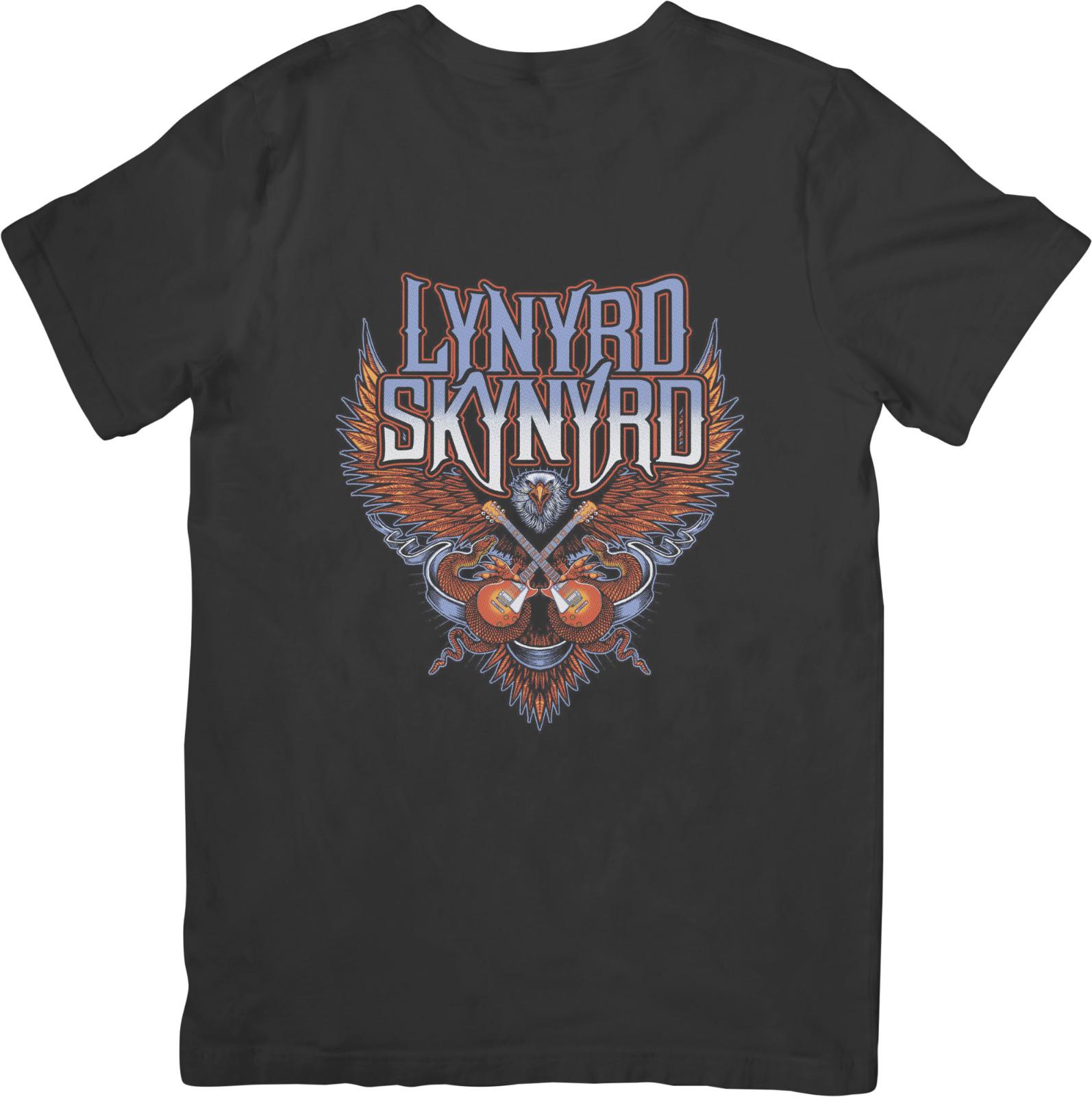 lynyrd skynyrd Music Unisex Fit for Men  Women Quality Cotton T-Shirt Black S