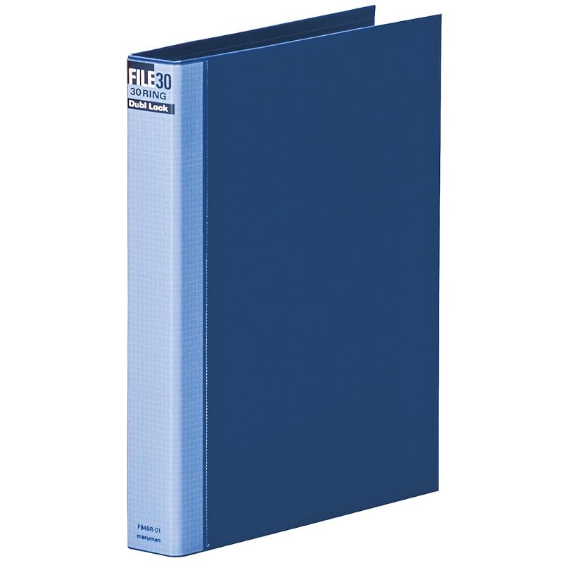Maruman Loose-Leaf Binder A4 Double Lock 30-Hole Blue F949R-02