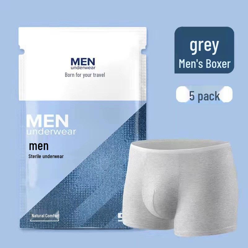 Męskie Duże Jednorazowe Bawełniane Majtki - Oddychające, Bez Prania, Sterylne, Idealne na Podróże, Biznes i do Hoteli.