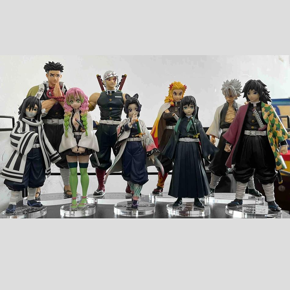 Hot Demon Slayer Anime Action Figure Kamado Tanjirou Agatsuma Zenitsu Nezuko Model Toy Kimetsu No Yaiba Warriors Action Figure