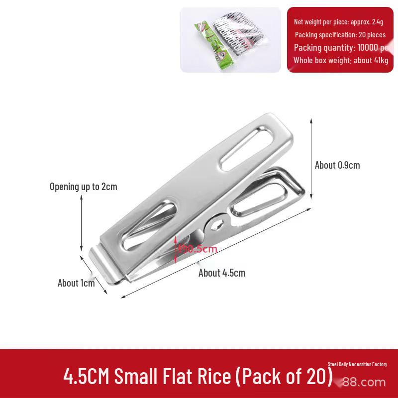 Stainless Steel Windproof Clothesline and Quilt Clips