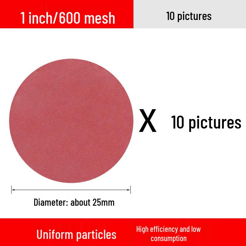 One-Inch Flocked Sandpaper Grinding & Polishing Disc for Small Electric Grinders