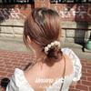 1 Pcs Woman Big Pearl Hair Ties Fashion Korean Style Hairband Scrunchies Girls Ponytail Holders Rubber Band Hair Accessories